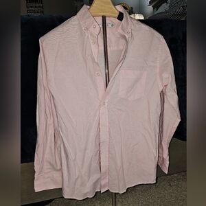 Pink IZOD shirt kids sz  14 regular  button up long sleeve .